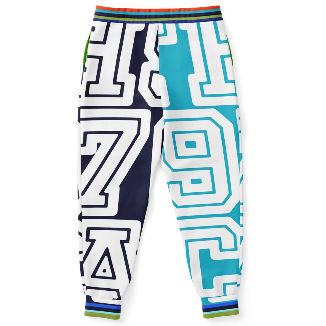 THS 1976 CA Monogram in Blue Duo Eco-Poly Unisex Joggers