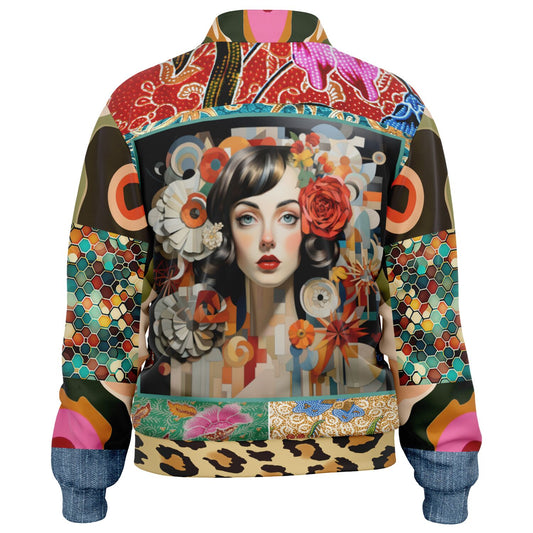 Sweet Clementine Deco Girl Patchwork Eco-Poly Unisex Track Jacket
