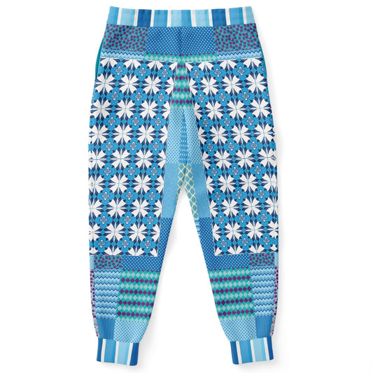 Blue Gypsy Patchwork Eco-Poly Unisex Joggers