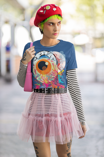 Eyes in Abstract Short Sleeve Unisex Tee