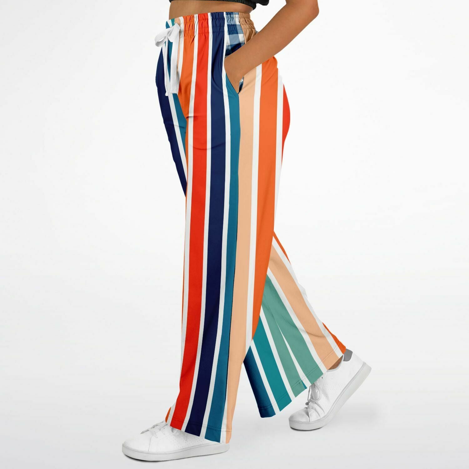 Salsa Time Striped EcoPoly Wide Leg Pants