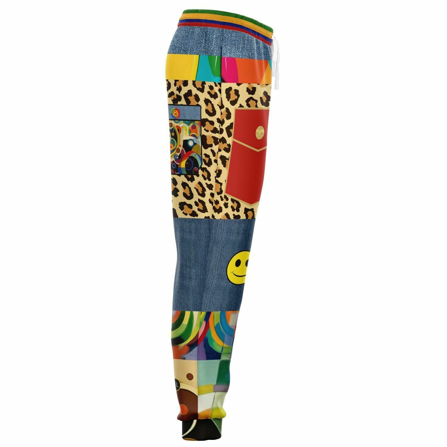 Joggers unisex Afro-Queen Solace Denim Rainbow Eco-Poly 