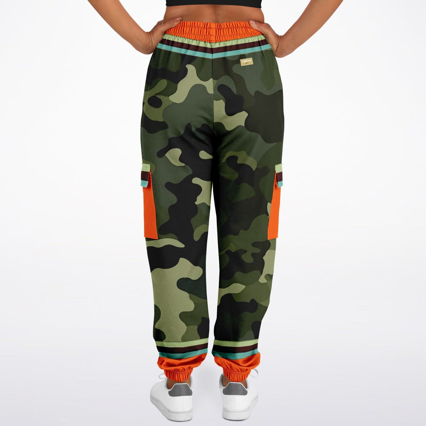 Government Issued Green Camo Eco-Poly Unisex Cargo Joggers