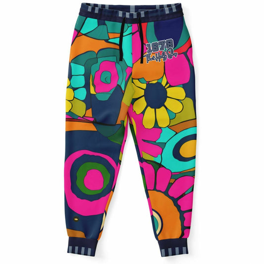 Hippie Daisy Floral Eco-Poly Unisex Joggers