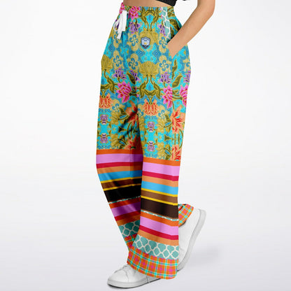 Age of Aquarius Rugby Stripe Eco-Poly Wide Leg Pants