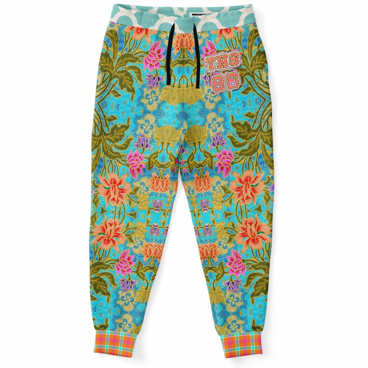 Age of Aquarius Batik Floral Eco-Poly Joggers