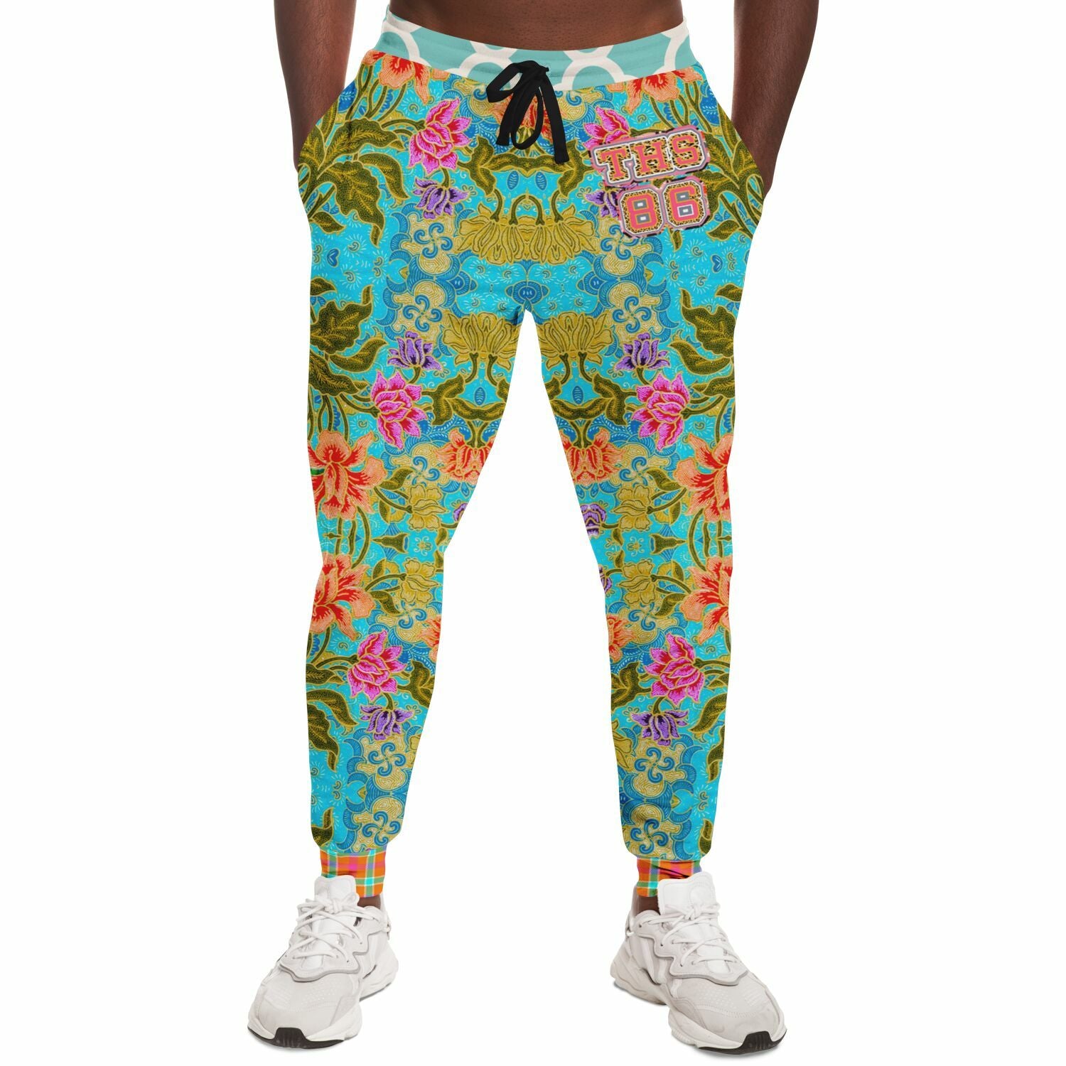 Age of Aquarius Batik Floral Eco-Poly Joggers