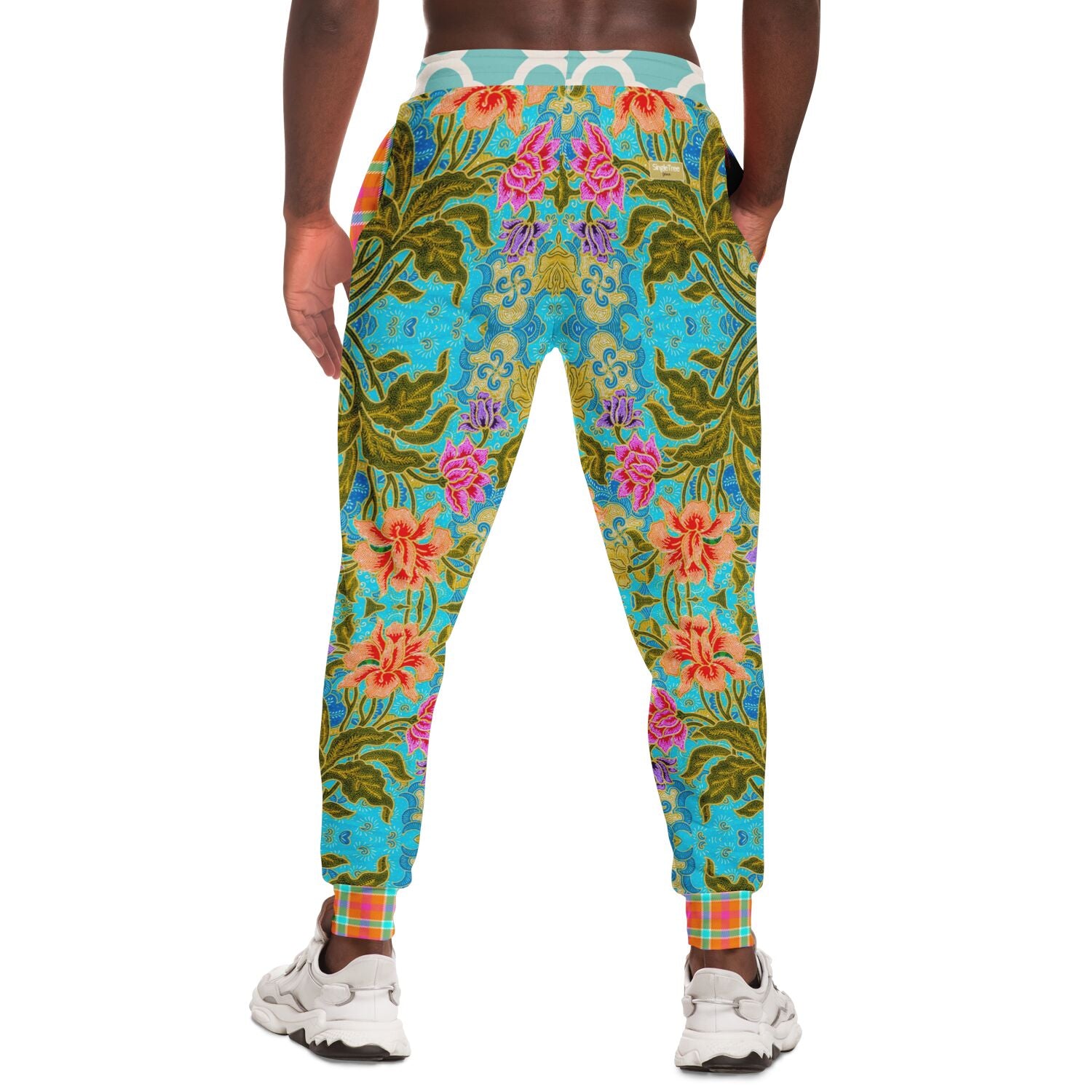 Age of Aquarius Batik Floral Eco-Poly Joggers