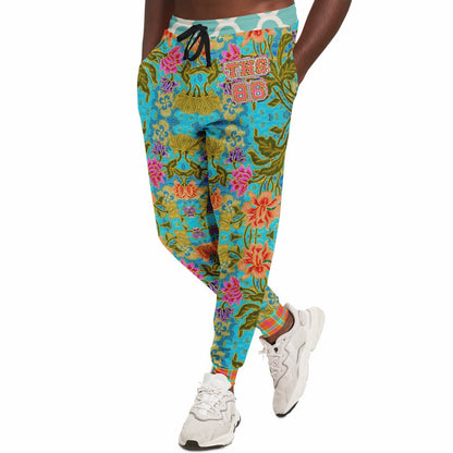 Age of Aquarius Batik Floral Eco-Poly Joggers