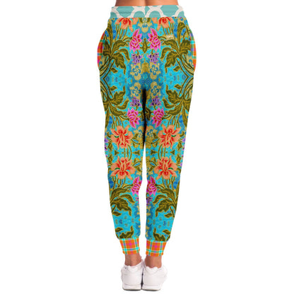 Age of Aquarius Batik Floral Eco-Poly Joggers