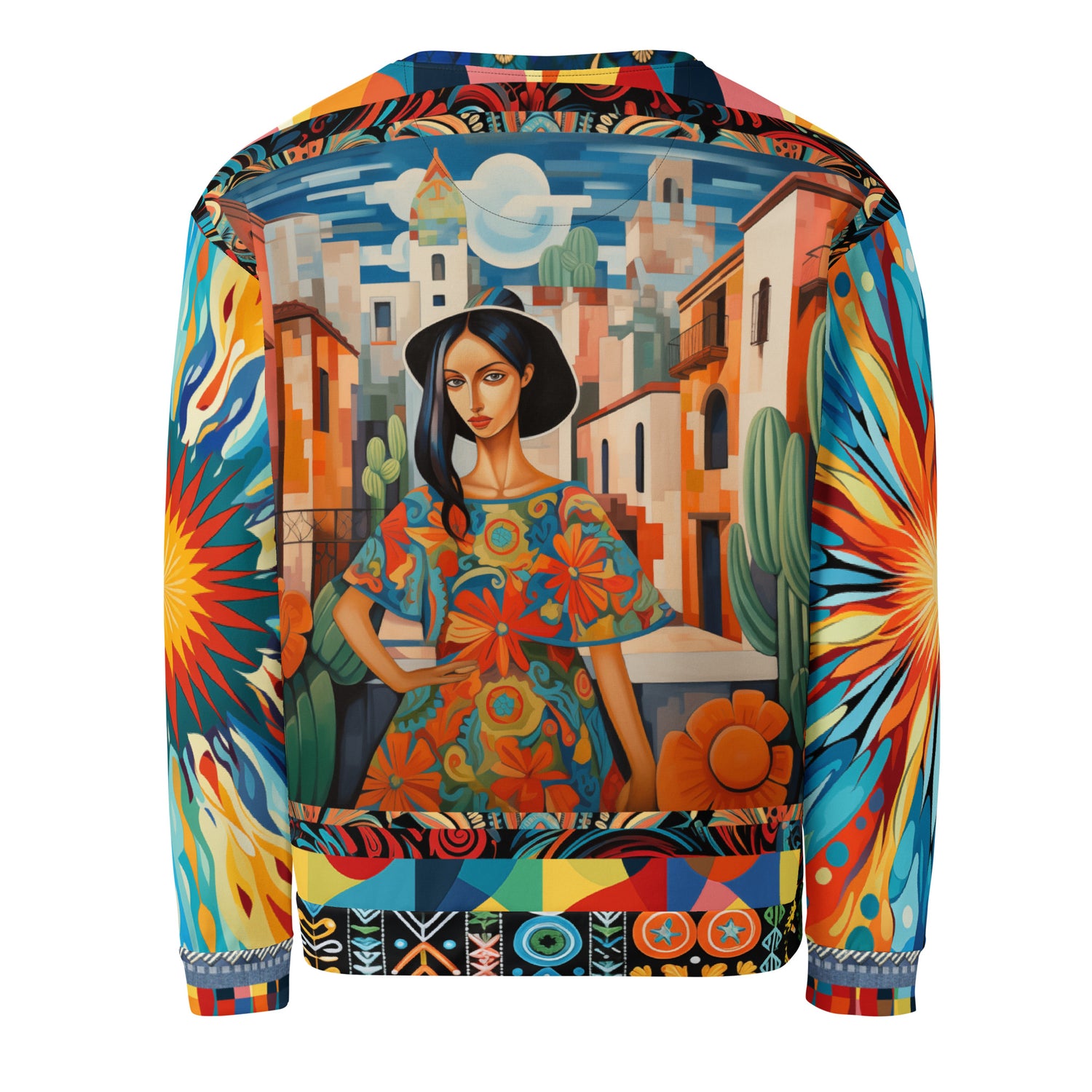 Walking the Promenade in Puebla Eco-Poly Unisex Sweatshirt