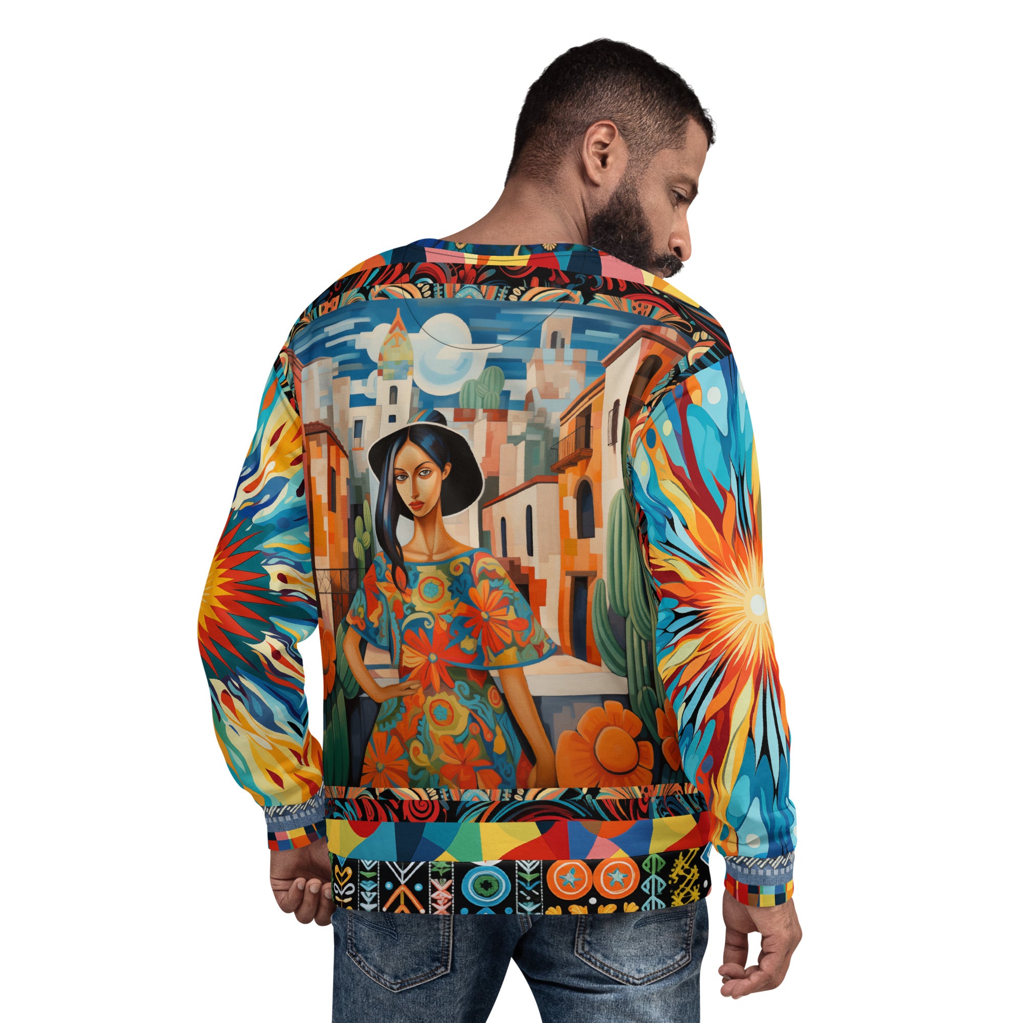 Walking the Promenade in Puebla Eco-Poly Unisex Sweatshirt