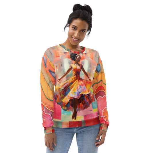 Dancing Through Harlem Eco-Poly Summer Weight Unisex Sweatshirt