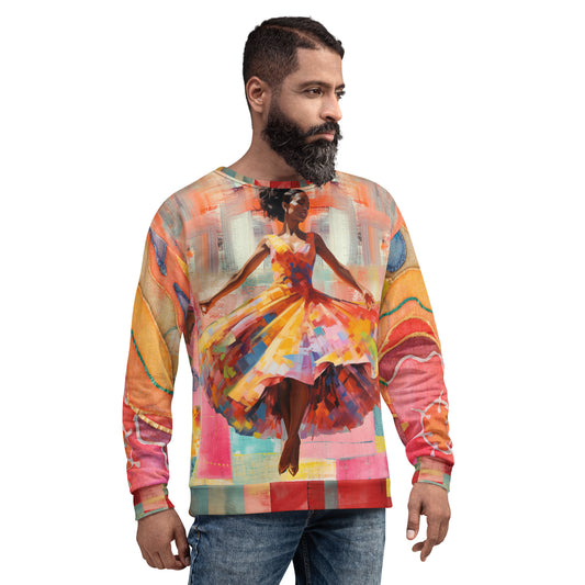 Dancing Through Harlem Eco-Poly Summer Weight Unisex Sweatshirt