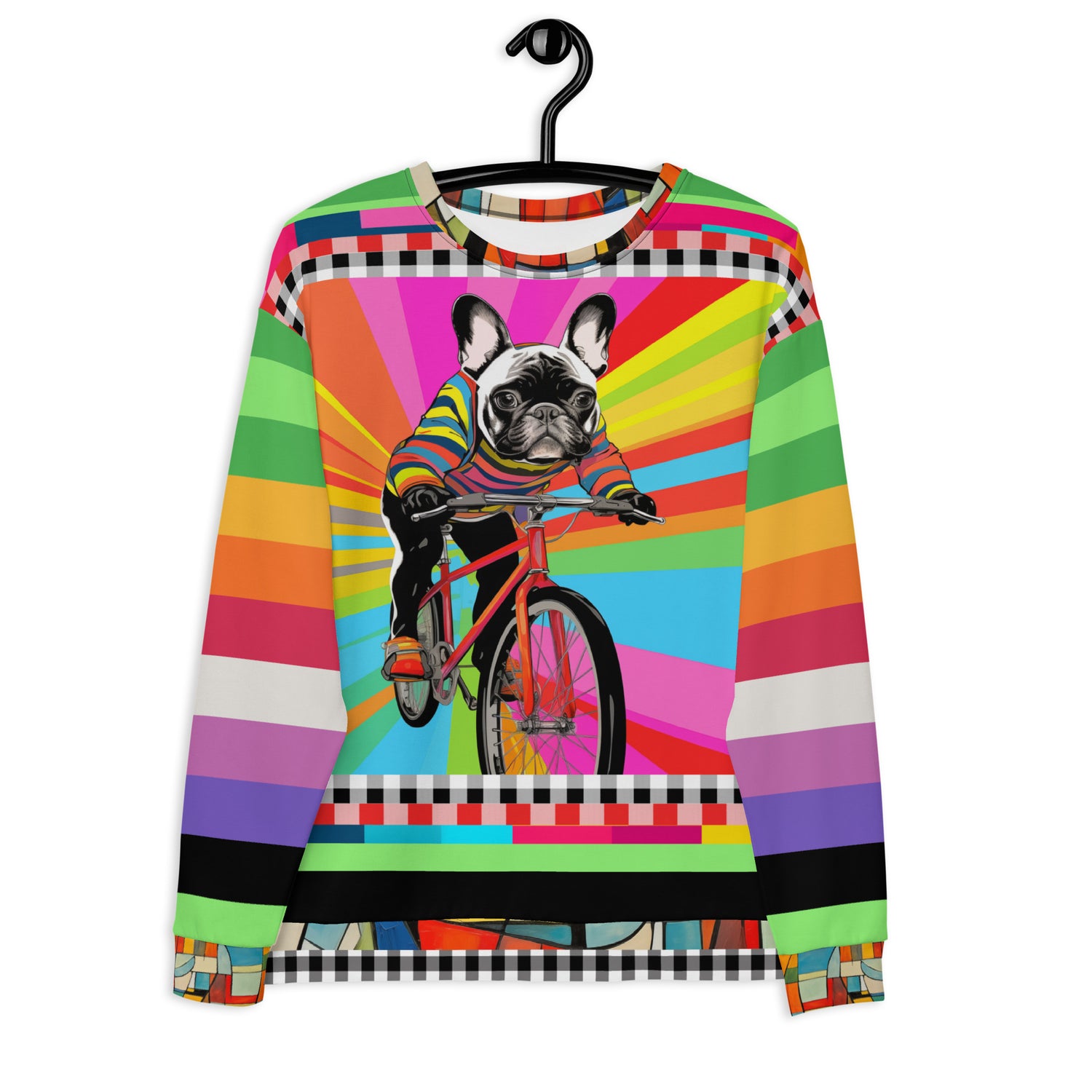 French Bulldog - Off to the Races Eco-Poly Summer Weight Unisex Sweatshirt