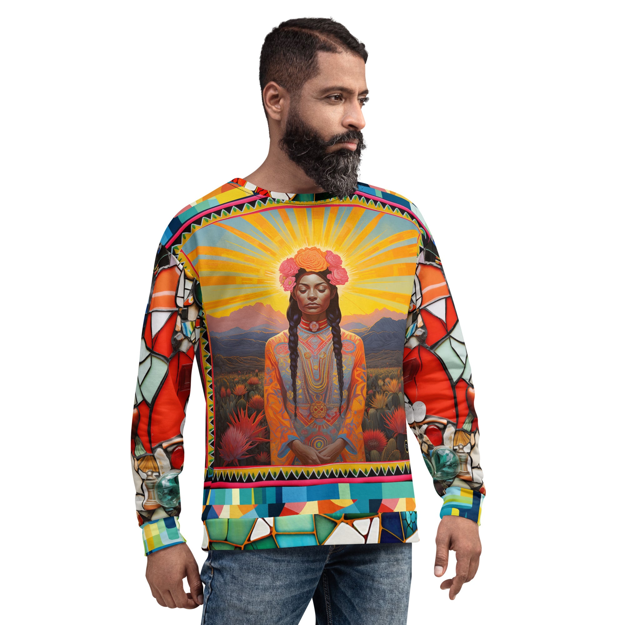 Goddess of Harvest Mexican Chicomecōātl Eco-Poly Unisex Sweatshirt