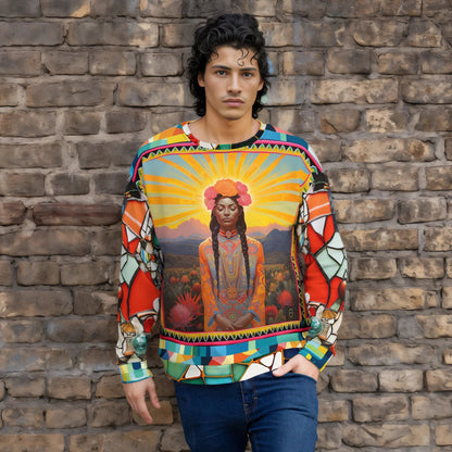 Goddess of Harvest Mexican Chicomecōātl Eco-Poly Unisex Sweatshirt