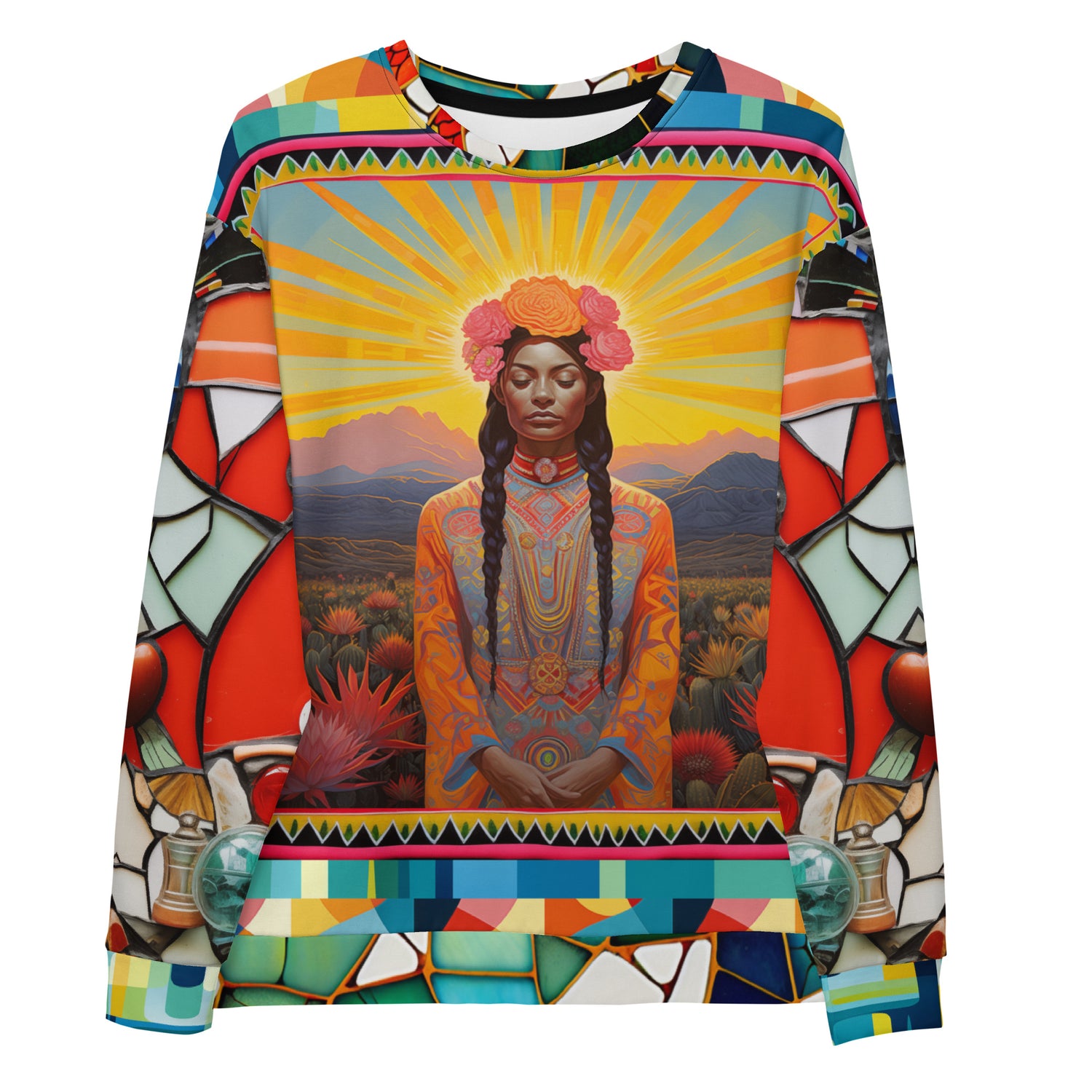 Goddess of Harvest Mexican Chicomecōātl Eco-Poly Unisex Sweatshirt