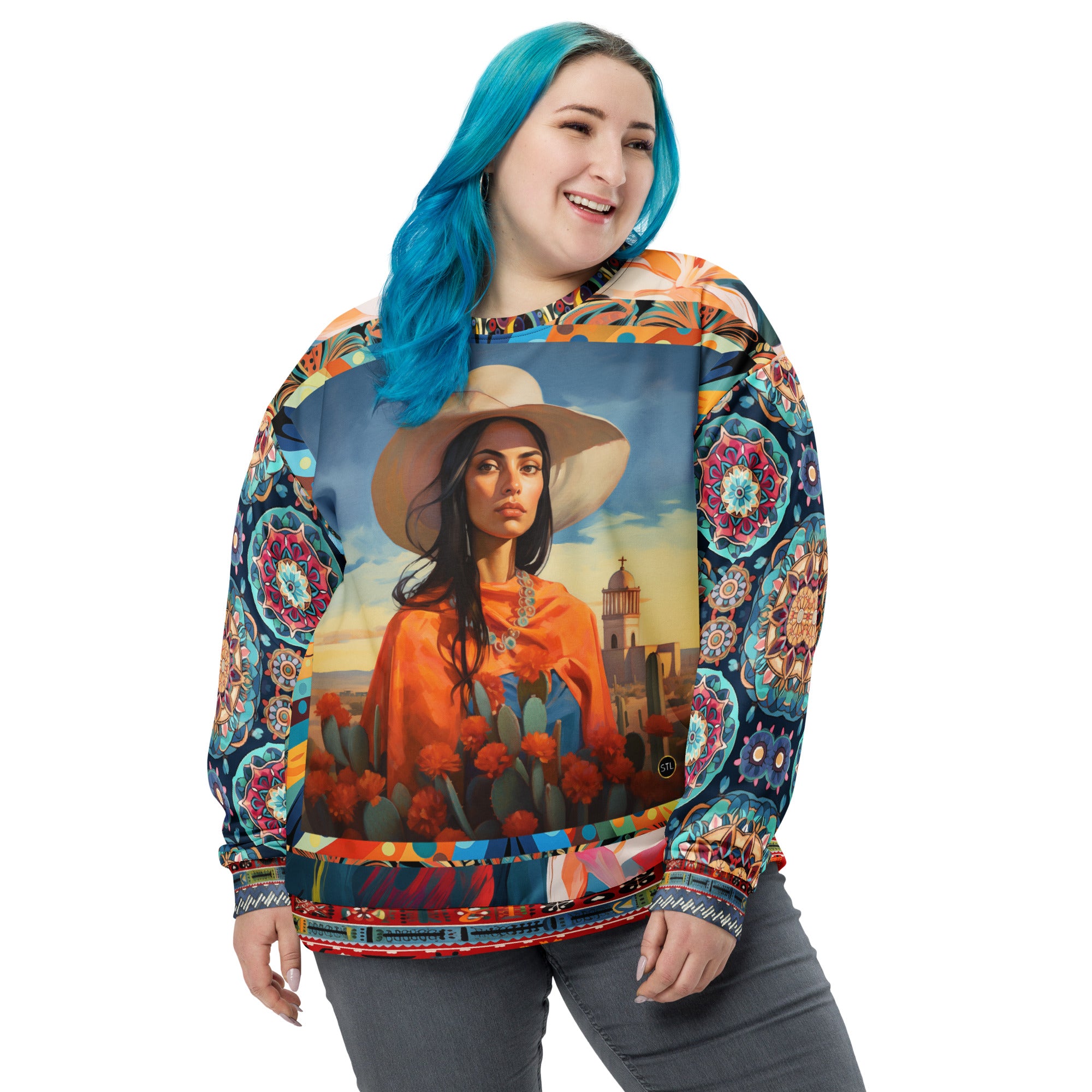 Woman of Chihuahua Eco-Poly Unisex Sweatshirt