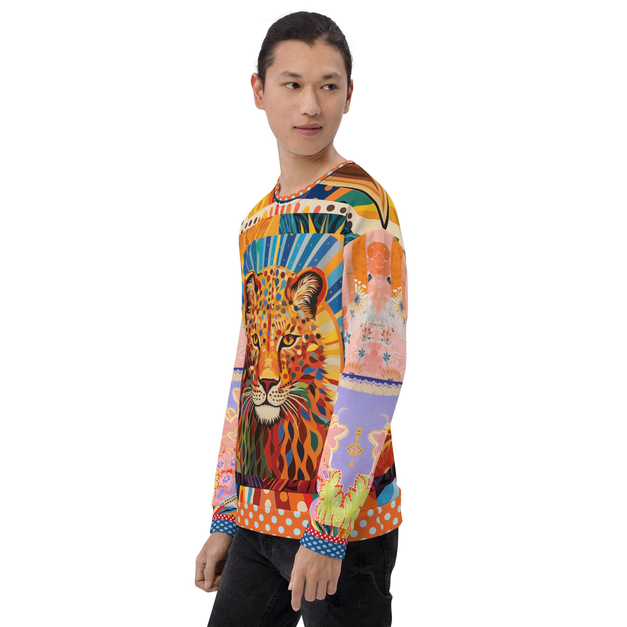 Exotic Sauvage in Rainbow Eco-Poly Summer Weight Unisex Sweatshirt