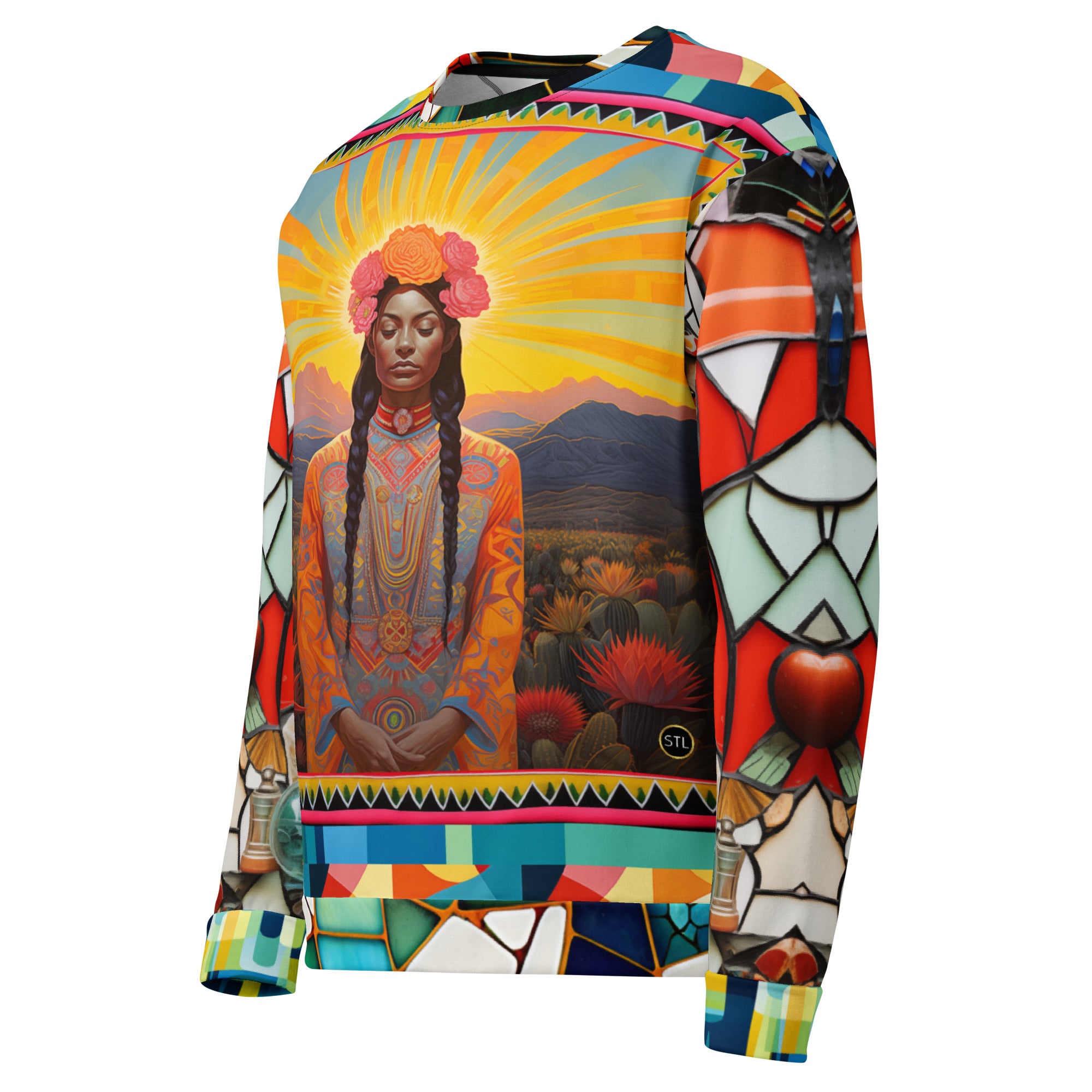 Goddess of Harvest Mexican Chicomecōātl Eco-Poly Unisex Sweatshirt