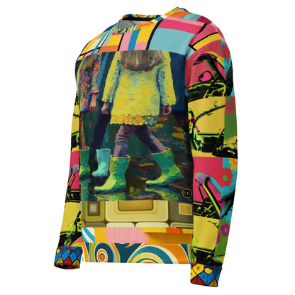 Spring Rain in Galoshes Retro Print Eco-Poly Unisex Sweatshirt