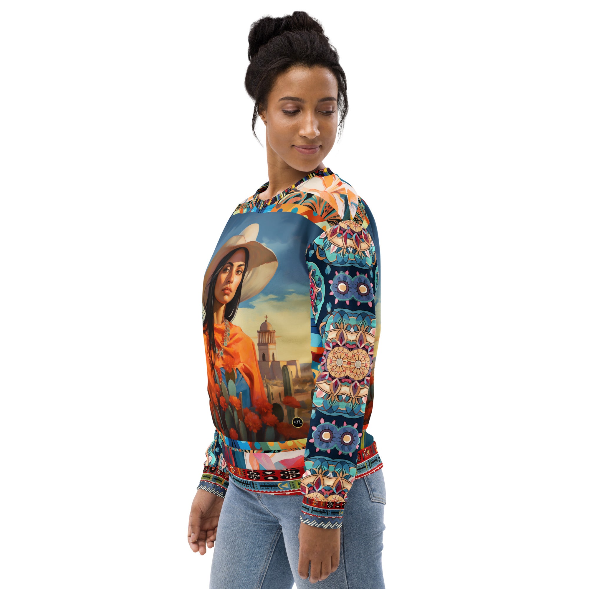 Woman of Chihuahua Eco-Poly Unisex Sweatshirt