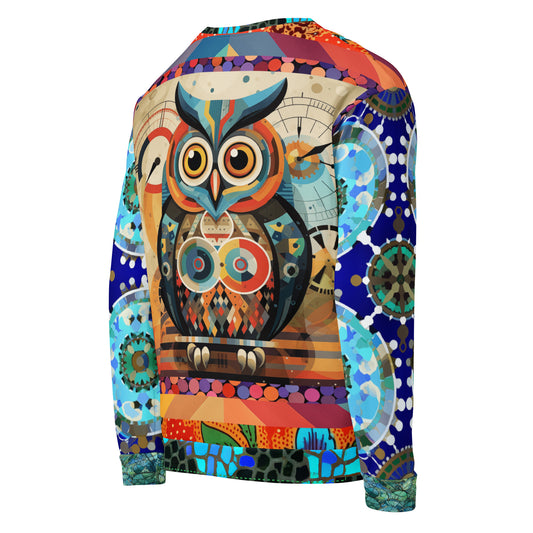 The Owls Have IT Steampunk Design Eco-Poly Summer Weight Unisex Sweatshirt