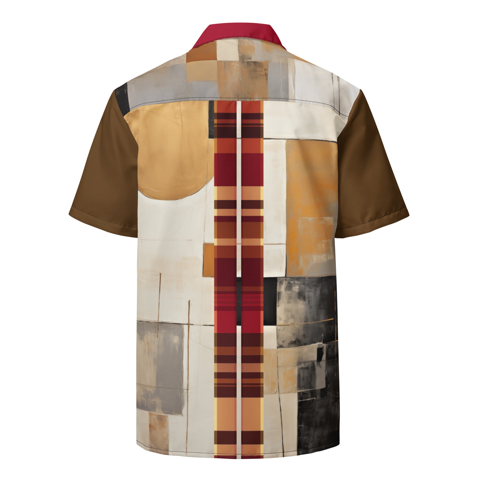 Golden Blocks of Versailles Eco-Poly Unisex Button Front Shirt