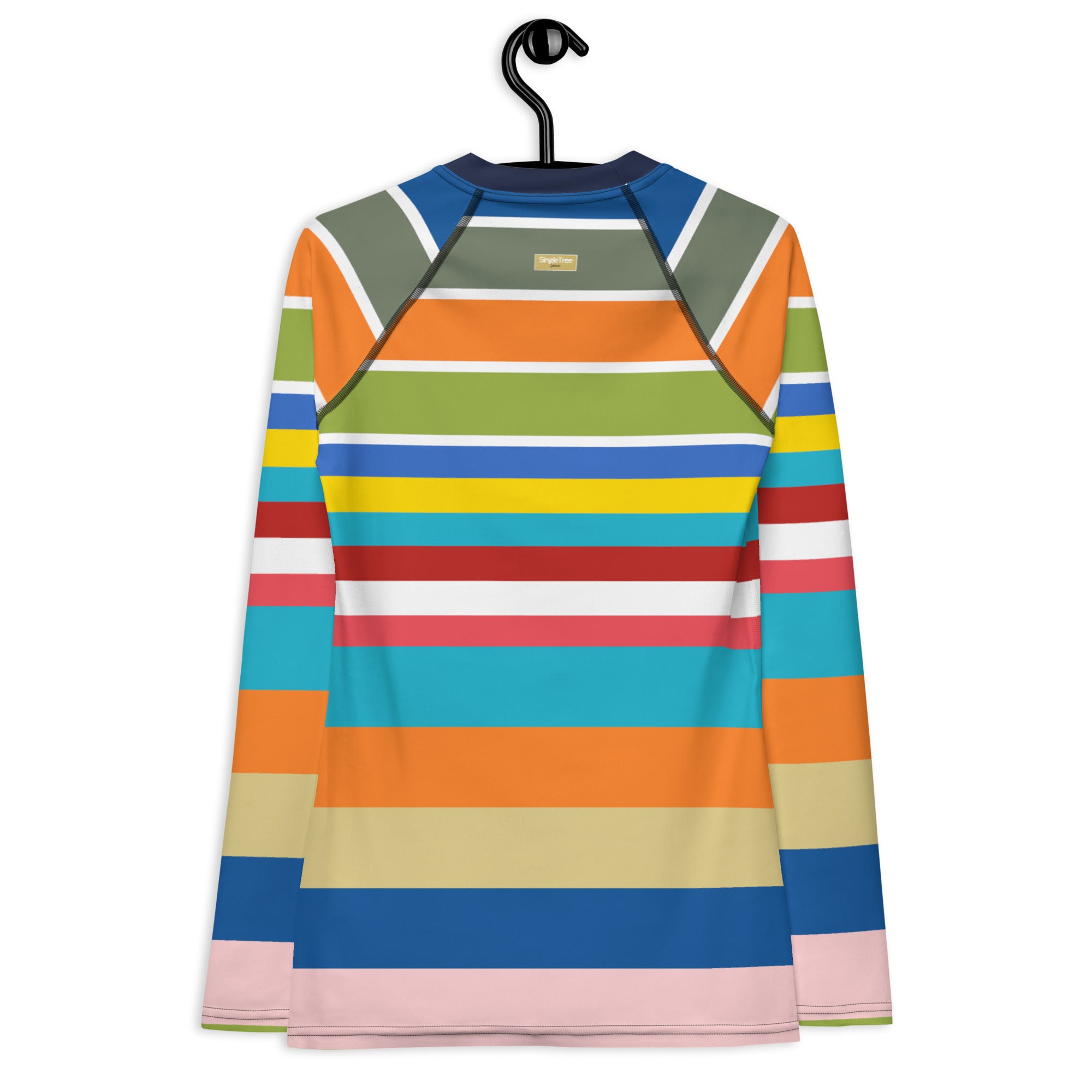 Beach Girl 70s Rugby Stripe Rash Guard