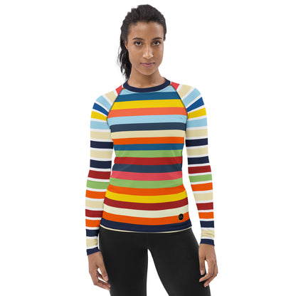 Rashguard para mujer Vasona Rugby Stripe