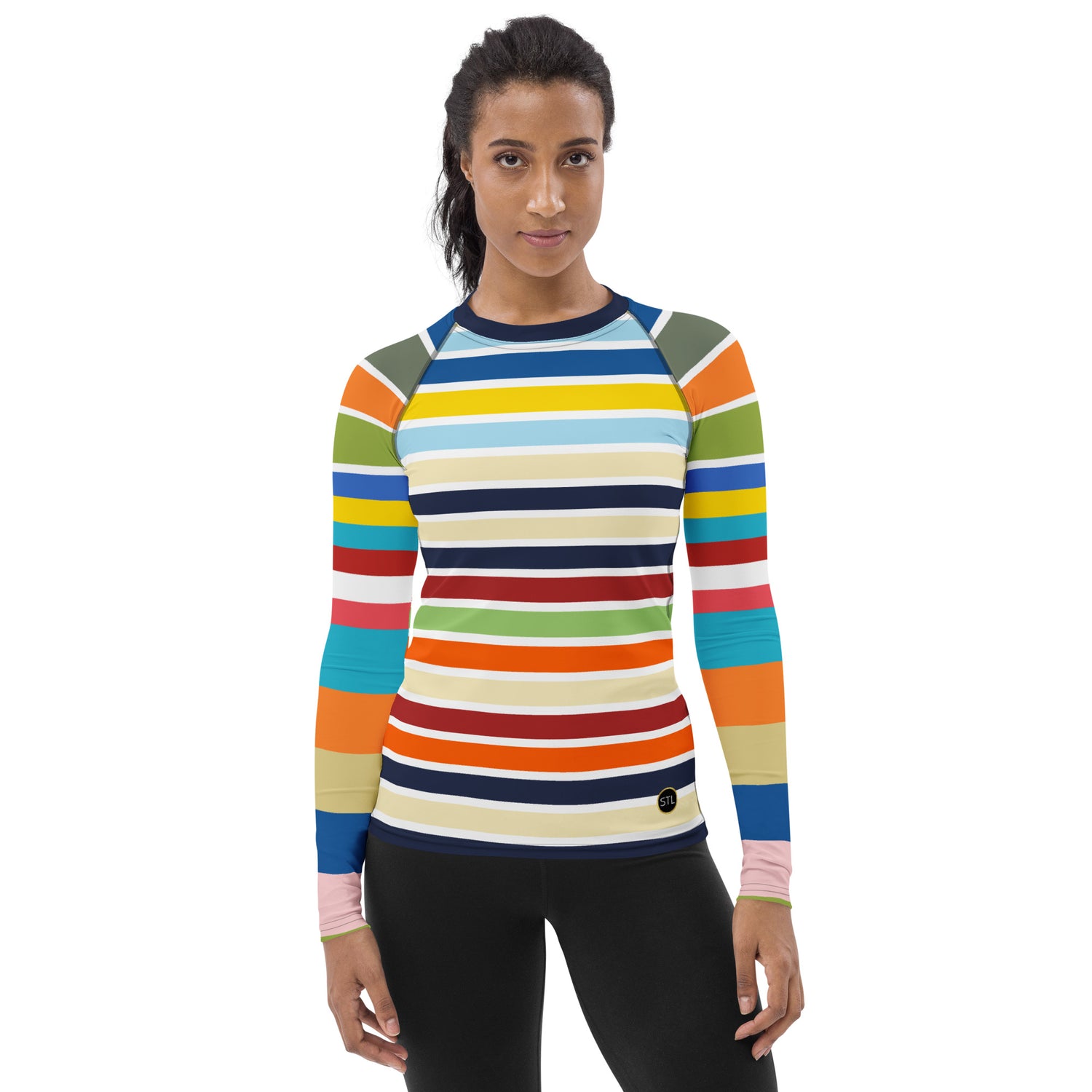 Vasona Deluxe Rugby Stripe Rash Guard