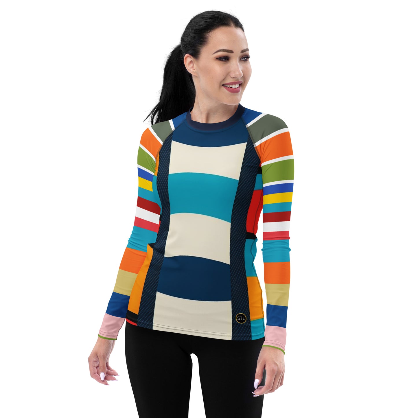 Blue Regatta Rugby Stripe Rash Guard