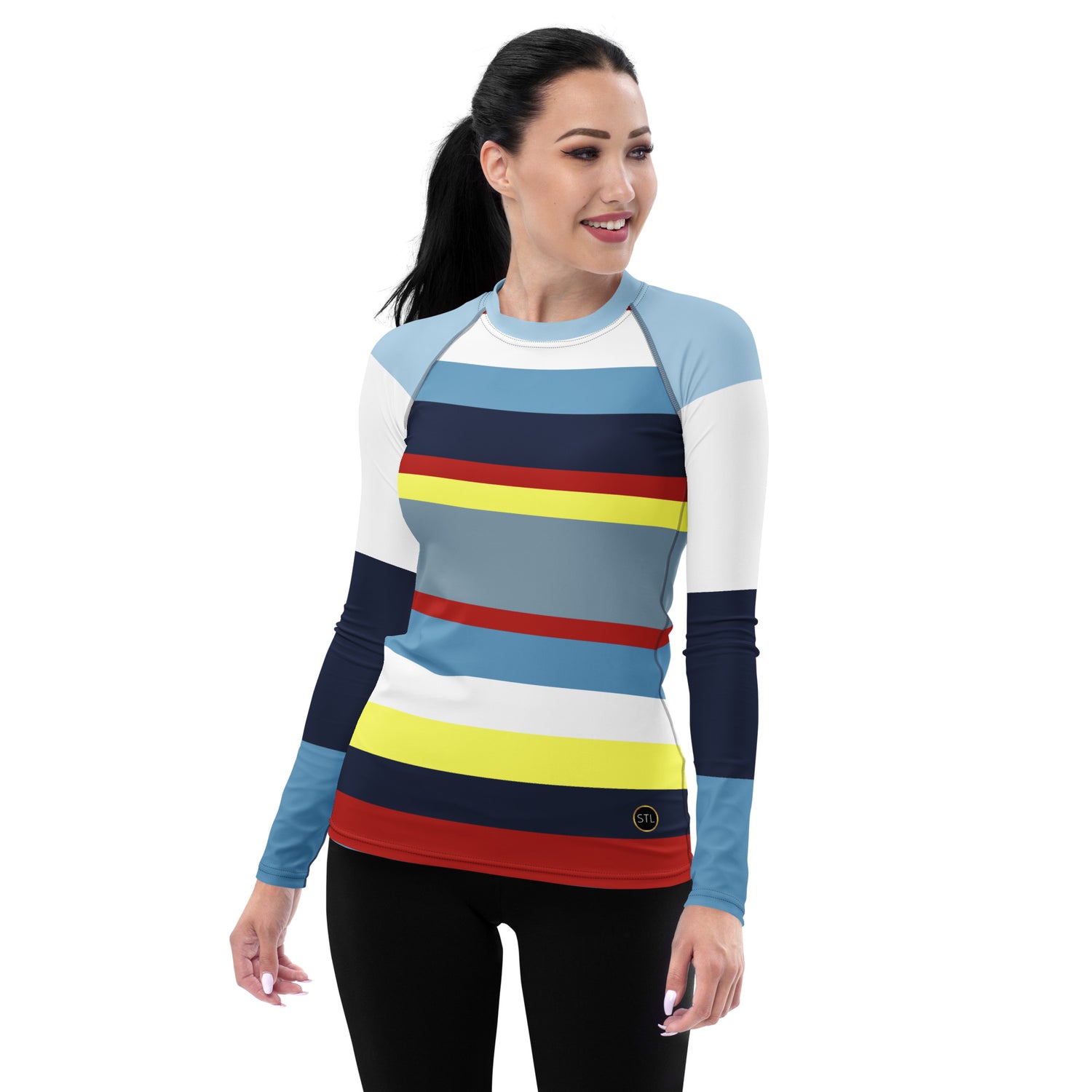 Marine Layer 1 Rugby Stripe Rash Guard