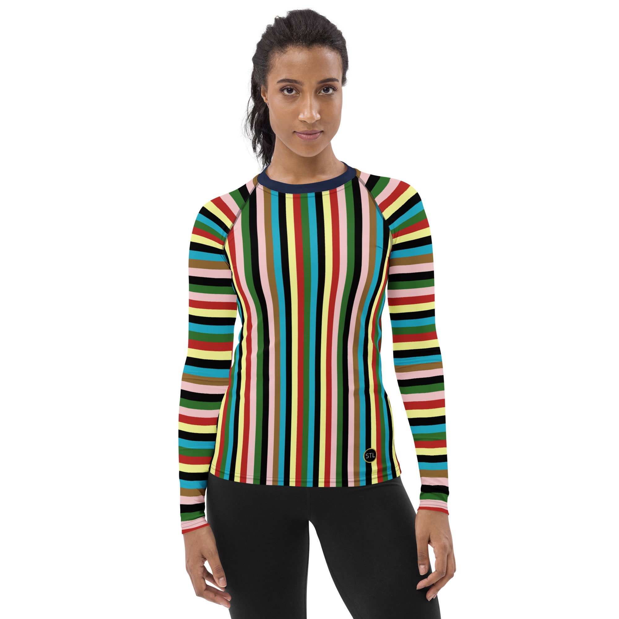 United Colors Rugby Stripe Rash Guard