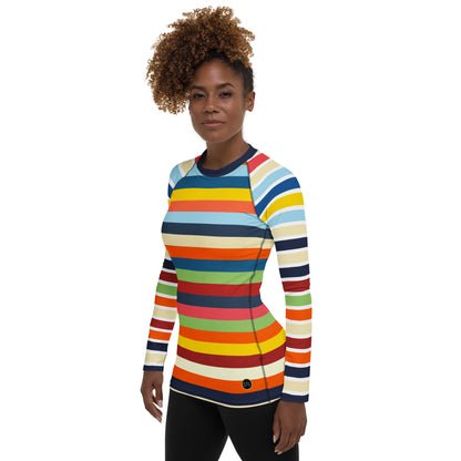 Vasona Rugby Stripe Ladies Rashguard