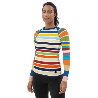 Vasona Deluxe Rugby Stripe Rash Guard