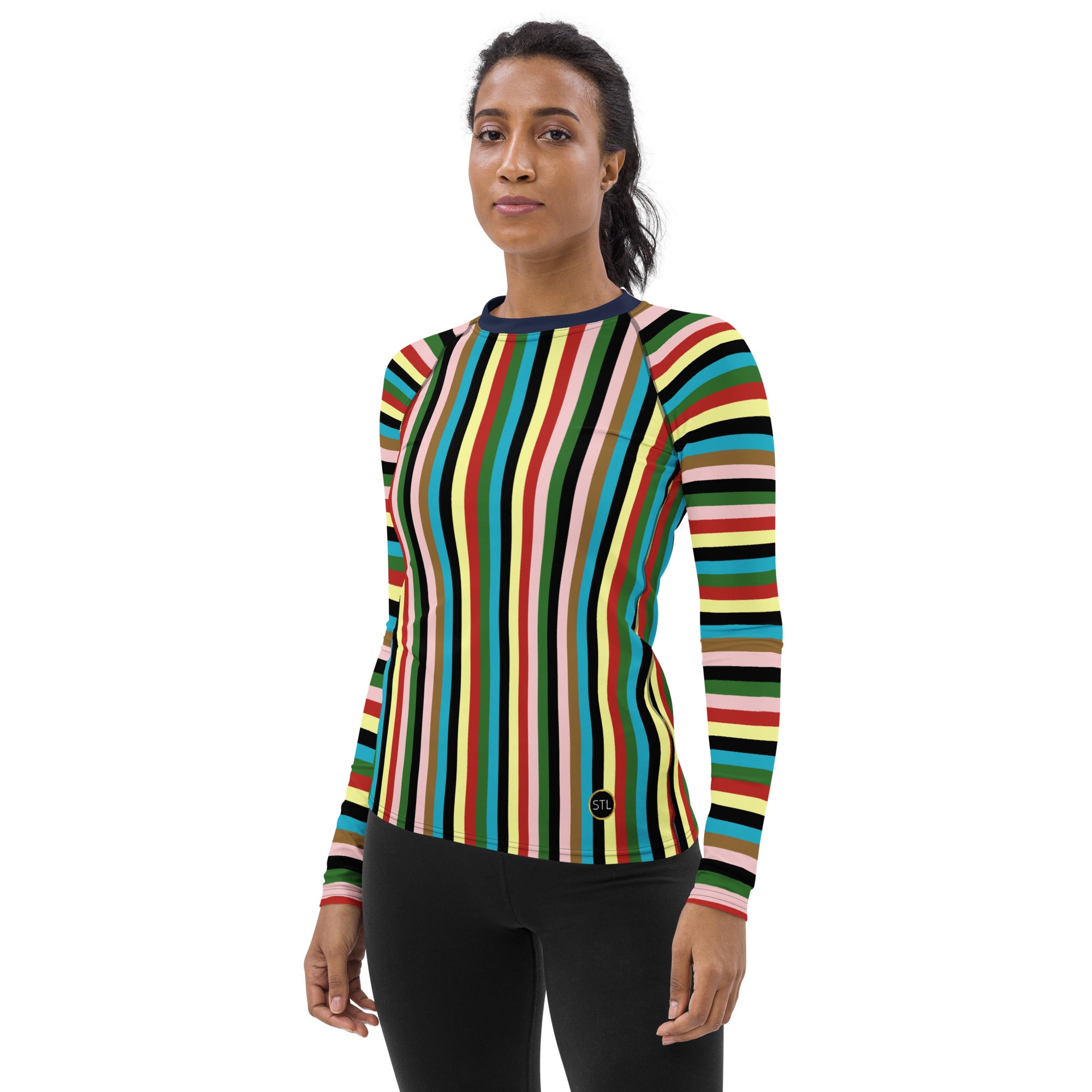 United Colors Rugby Stripe Rash Guard