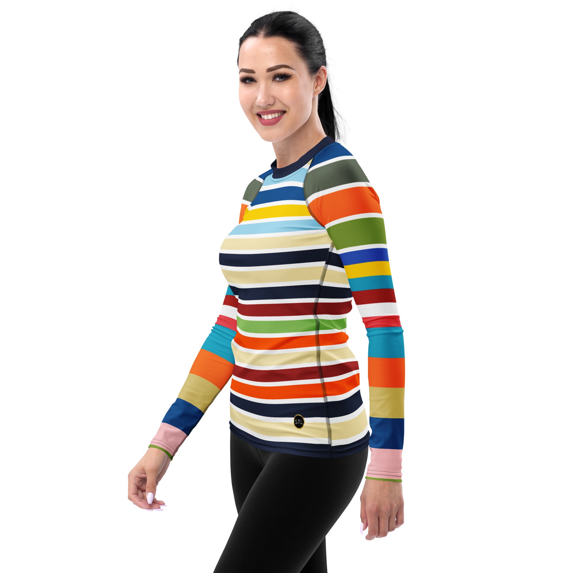 Vasona Deluxe Rugby Stripe Rash Guard