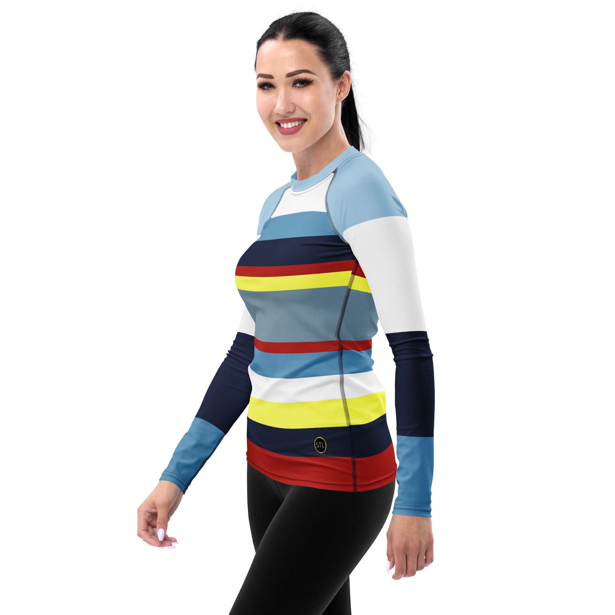 Marine Layer 1 Rugby Stripe Rash Guard