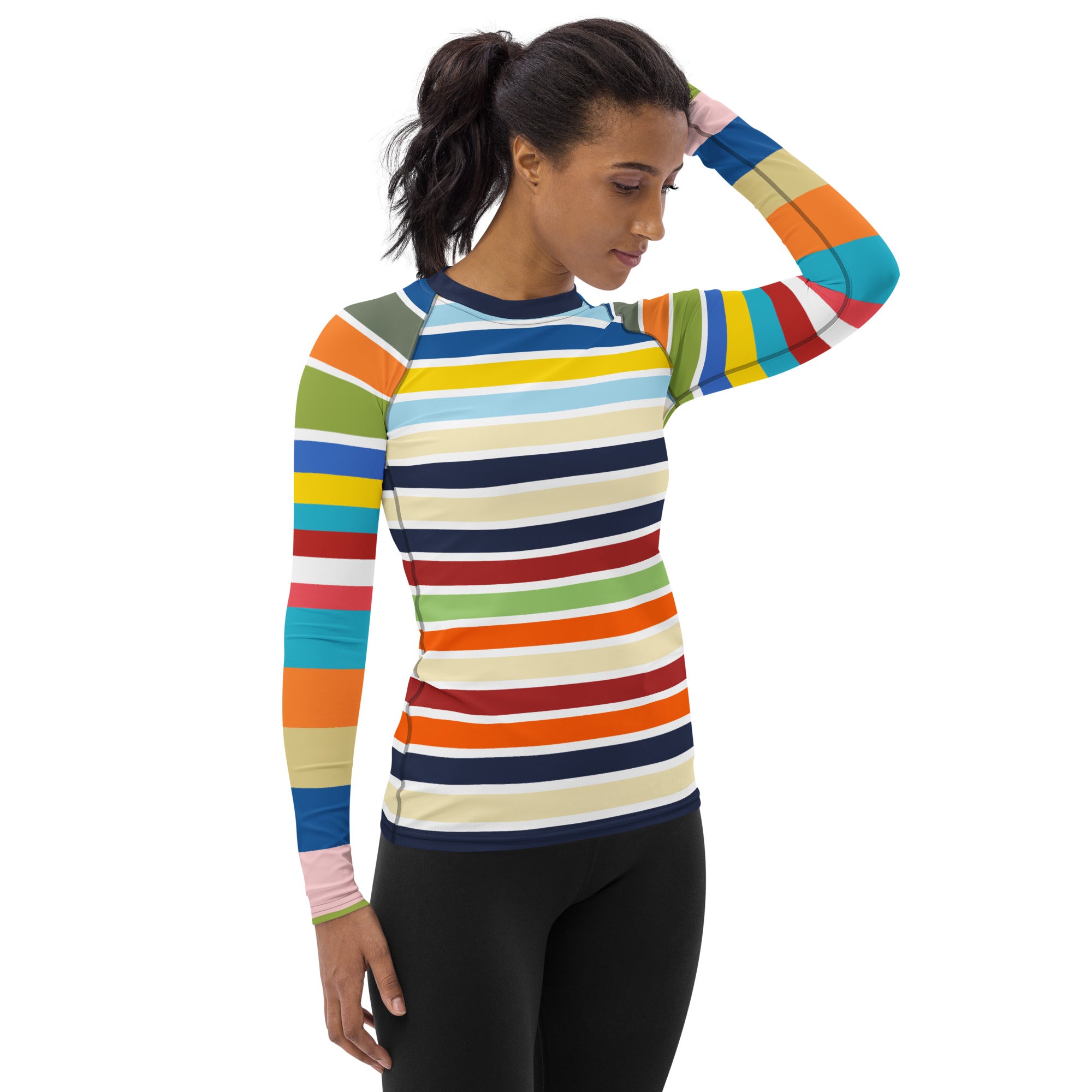 Vasona Deluxe Rugby Stripe Rash Guard