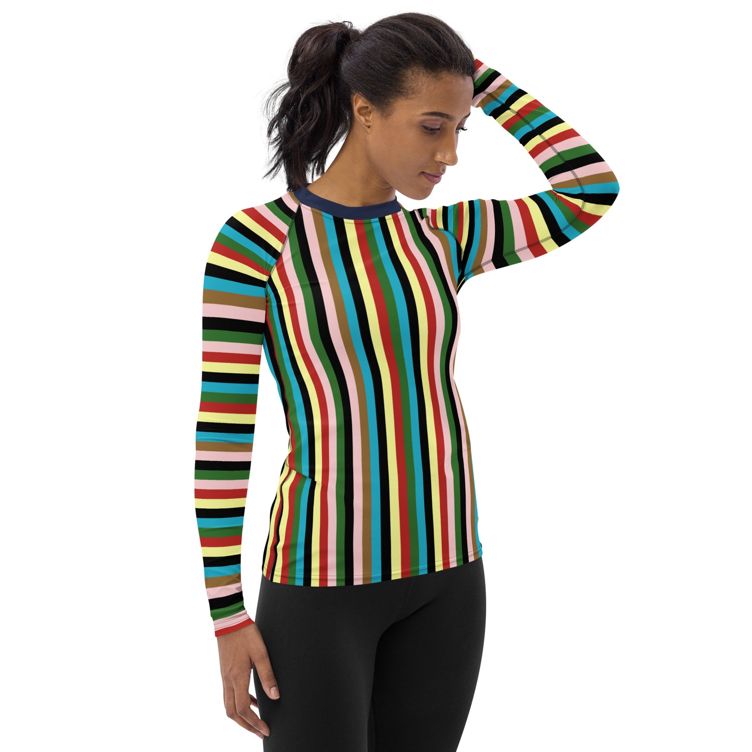 United Colors Rugby Stripe Rash Guard