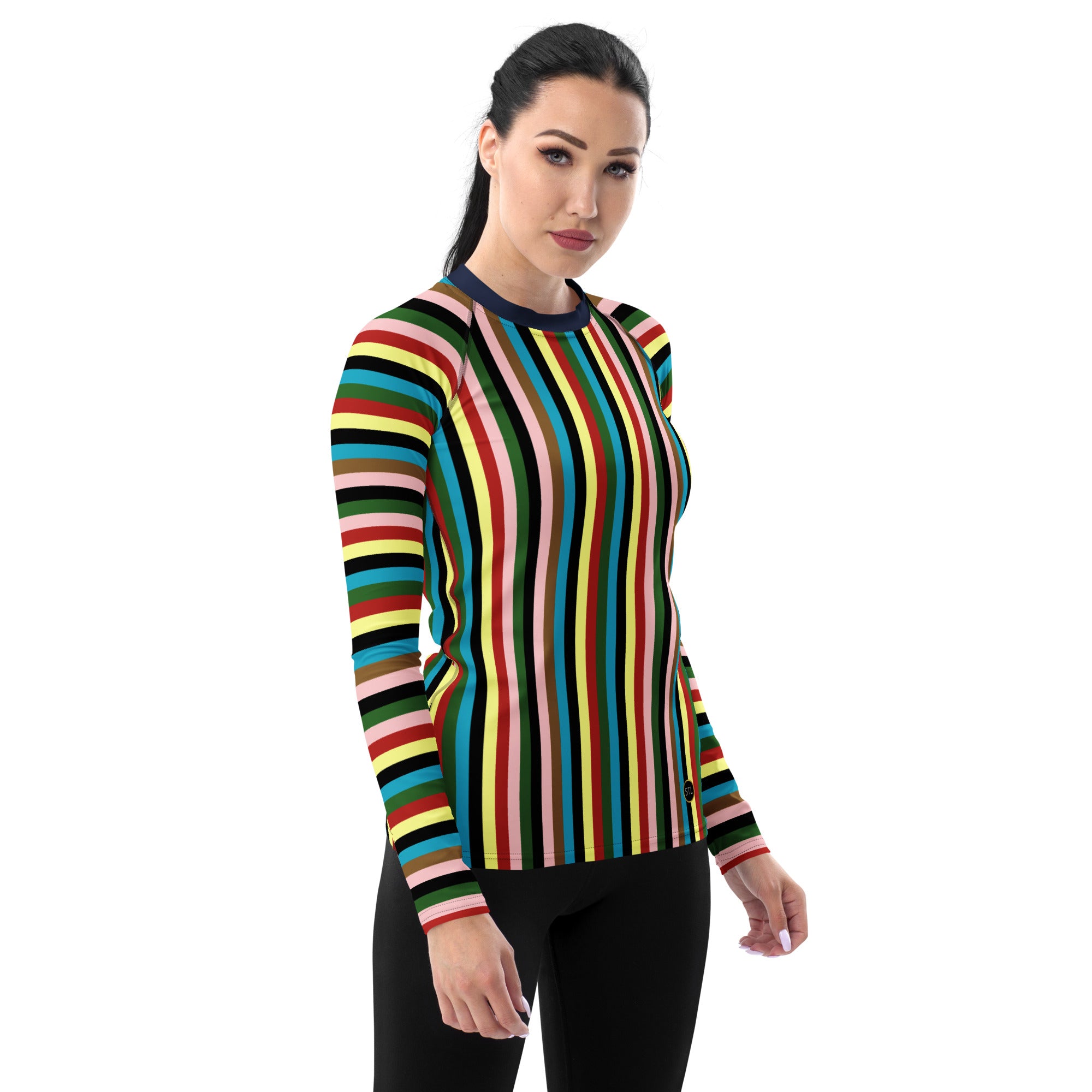 United Colors Rugby Stripe Rash Guard