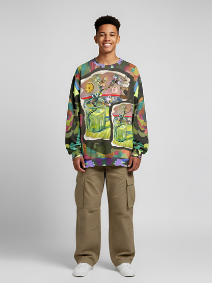 Almond Twig in Bloom Unisex Sweatshirt (Gold Label)