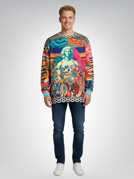 Angel on a Rampage Pop Art Unisex Sweatshirt (Gold Label)