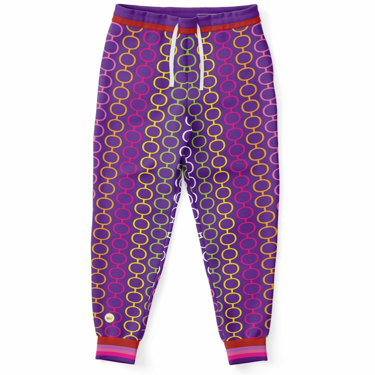 Rainbow Hippie Links Eco-Poly Unisex Joggers