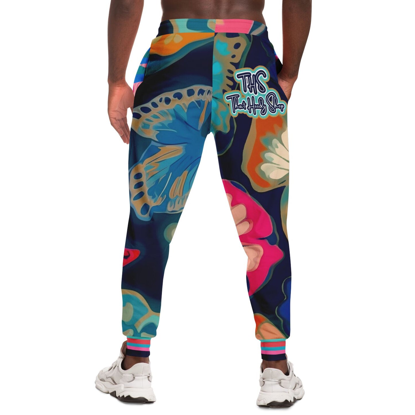 Midnight Butterfly Melody Eco-Poly Unisex Joggers