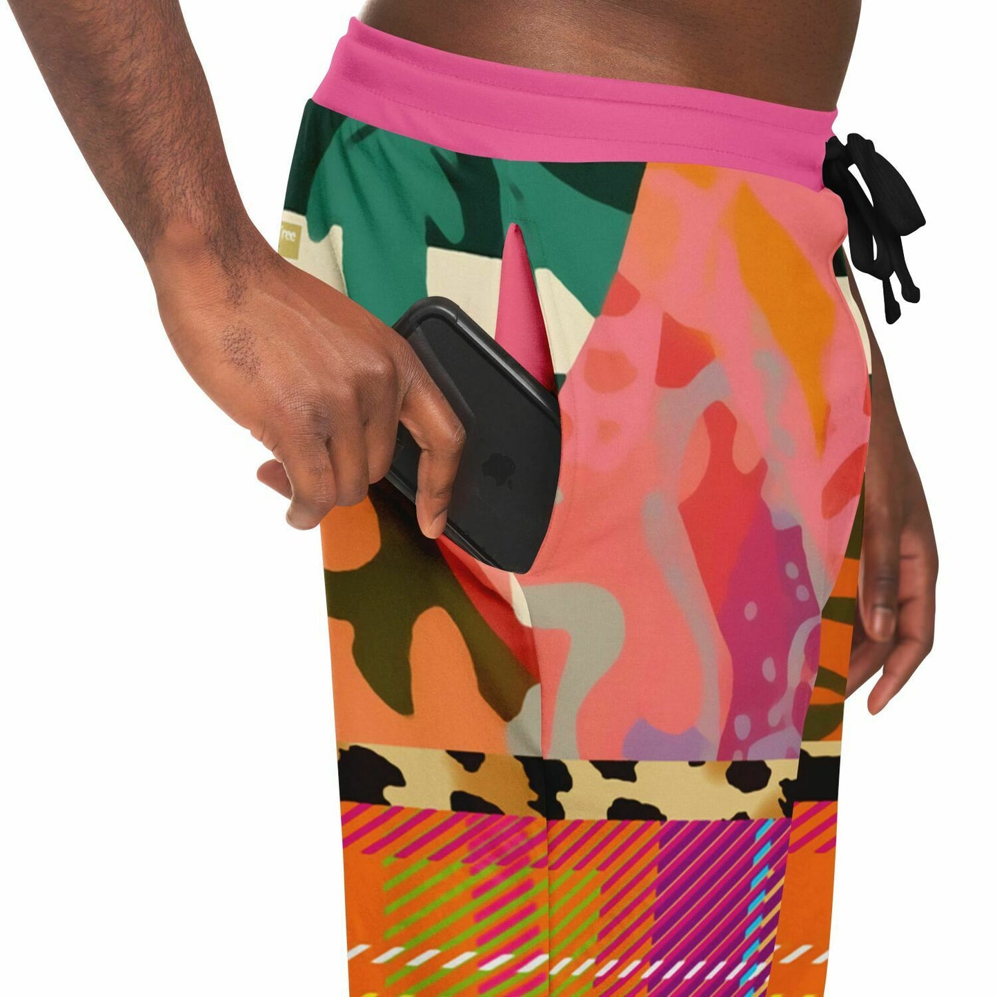 Untouched Beauty of Medusa Abstract Patchwork Eco-Poly Unisex Joggers