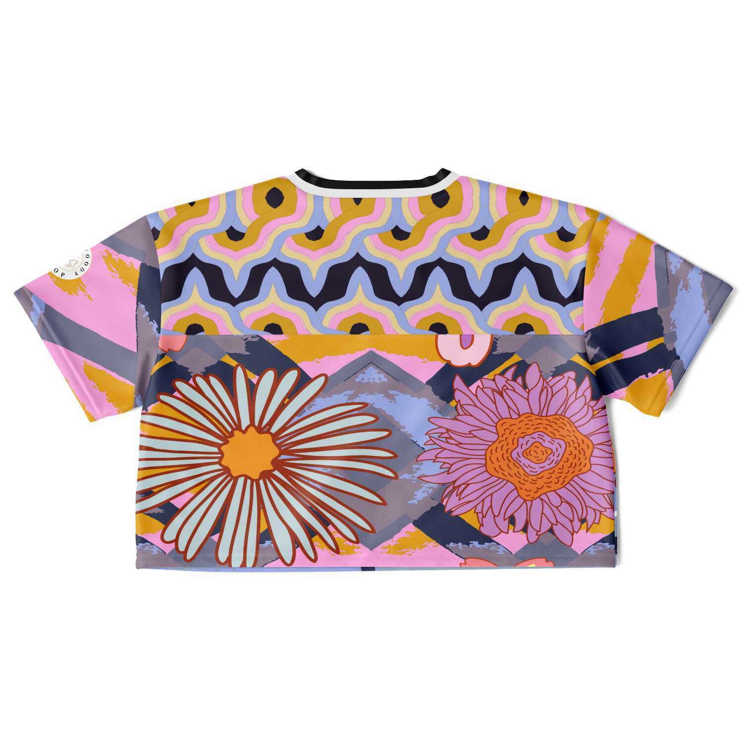 Bahama Mama Abstract Floral Eco-Poly Crop Jersey