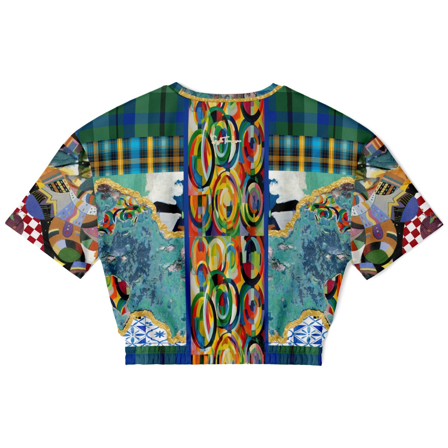 Basel at the Rhine Eco-Poly Short Sleeve Cropped Pullover